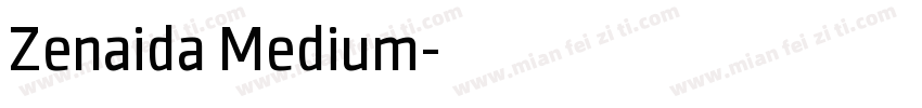 Zenaida Medium字体转换